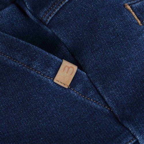 Minymo denim joggebukse til baby - medium denim