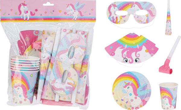Hovedbilde Bursdagssett - unicorn