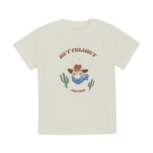 Huttelihut T-skjorte til barn - antique white