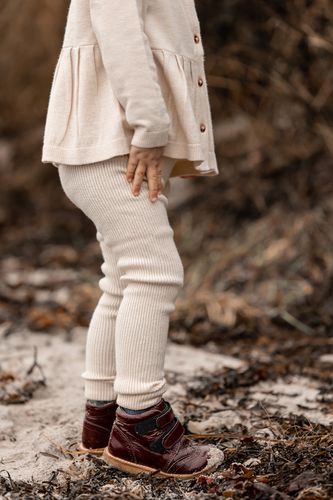 Fliink Benna rib legging til barn - sandshell