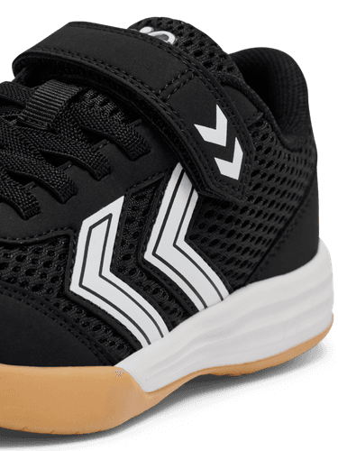 Hummel Multiplay Flex joggesko med borrelås til junior - black/white