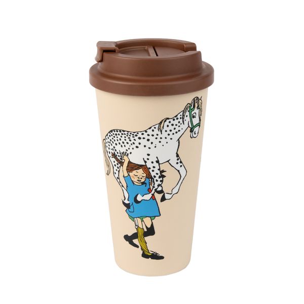 Hovedbilde Pippi Take Away Kopp, 450ml, Beige