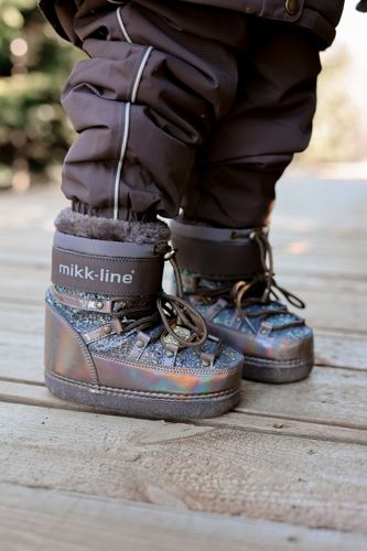 B-VARE - Mikk-Line Snow Boot Glitter  - Sparrow 