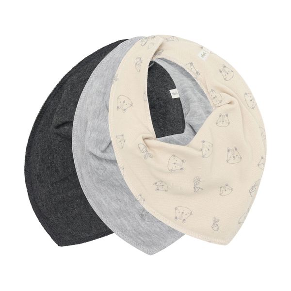 Hovedbilde Pippi 3-pk smekkeskjerf til baby - rainy day