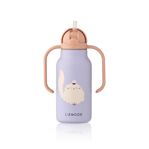 Liewood Kimmie vannflaske 250ml - cat warm lilac