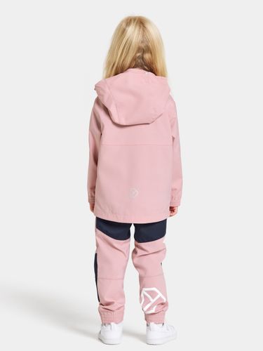 Didriksons Hallon Vindtett jakke til barn - soft pink