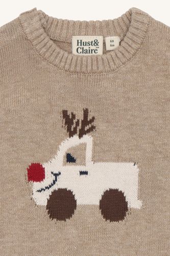 Hust & Claire Perry Reindeer vest - biscuit
