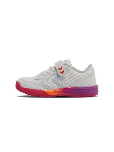 Hummel Multiplay Flex joggesko med borrelås til junior - white/pink