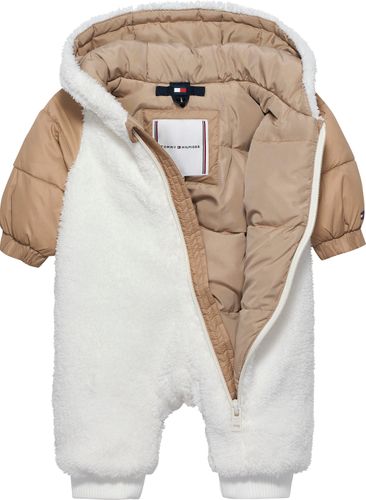 Tommy Hilfiger Teddy skisuit til baby - ivory silk