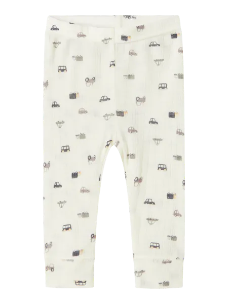 Hovedbilde Name It Wang small cars AOP ull leggings til baby ...