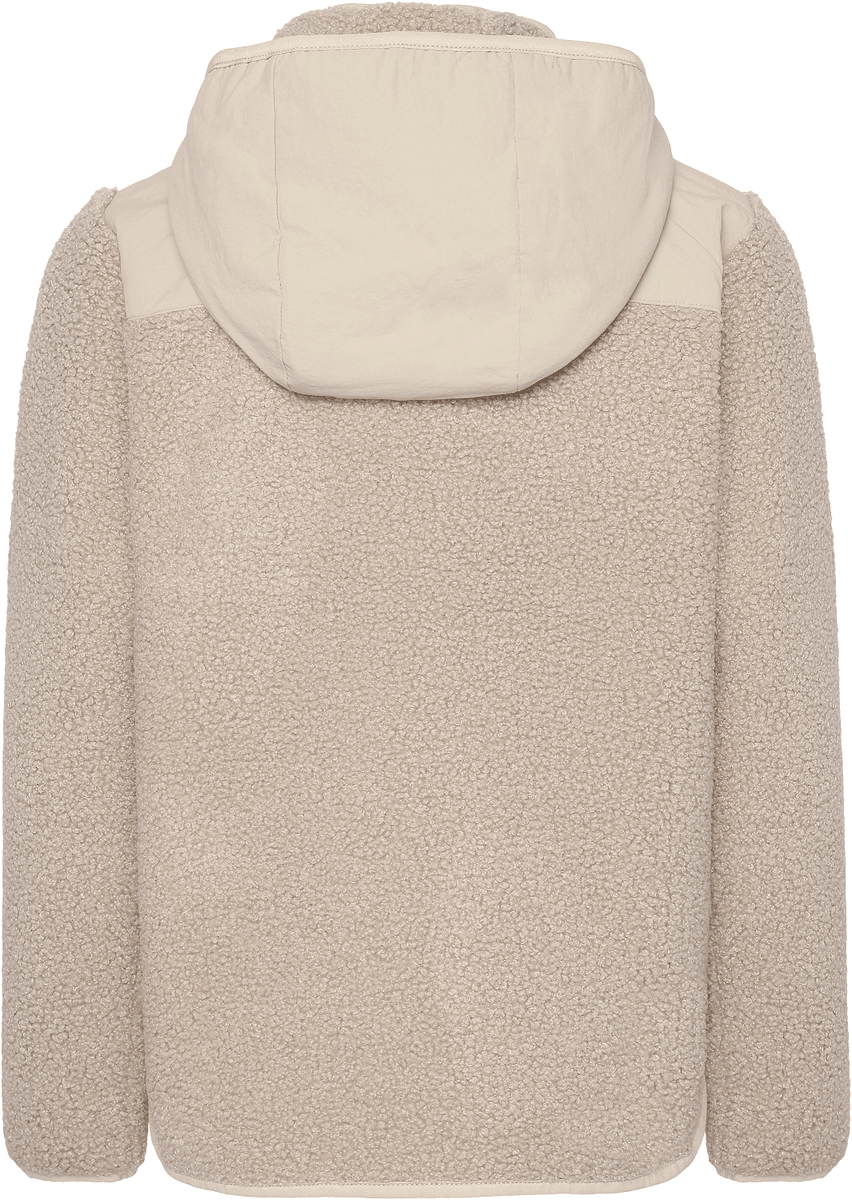 Didriksons Exa Pile Fleecejakke til junior - beach beige