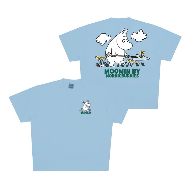 Hovedbilde Moomin T-skjorte til barn, Mummitrollet i hagen, ...