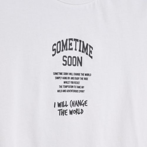 Sometime Soon Dimas t-skjorte til barn - bright white