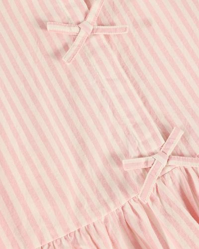 Minymo Skjorte med sløyfer til barn - silver pink