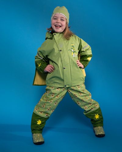 Kattakken regnsett Plask Superhelt - supergrønn