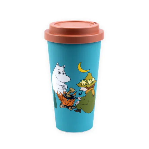 Moomin Take Away Kopp, 450ml, Mummitrollet & Snusmumrikken