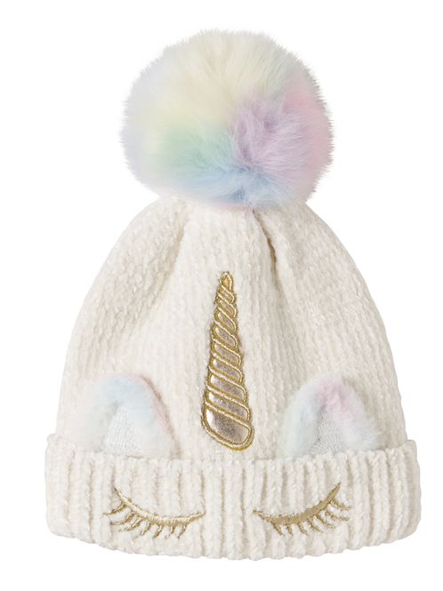 Hovedbilde Name It Unicorn beanie til barn - snow white