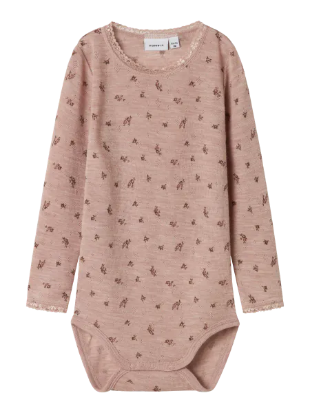 Hovedbilde Name It Wang ullbody til barn small flower AOP - ...