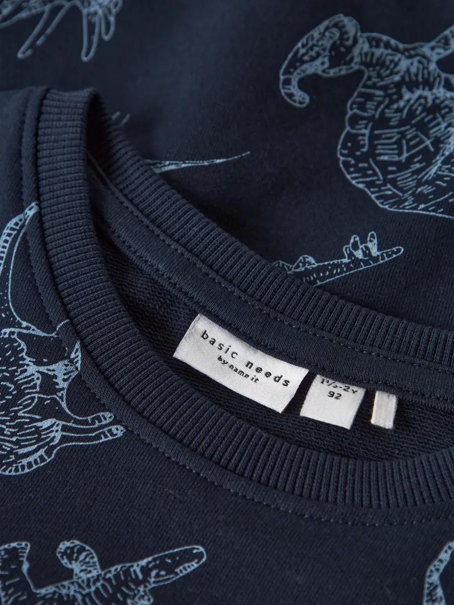 Name It Varon sweatshirt til barn - dark sapphire