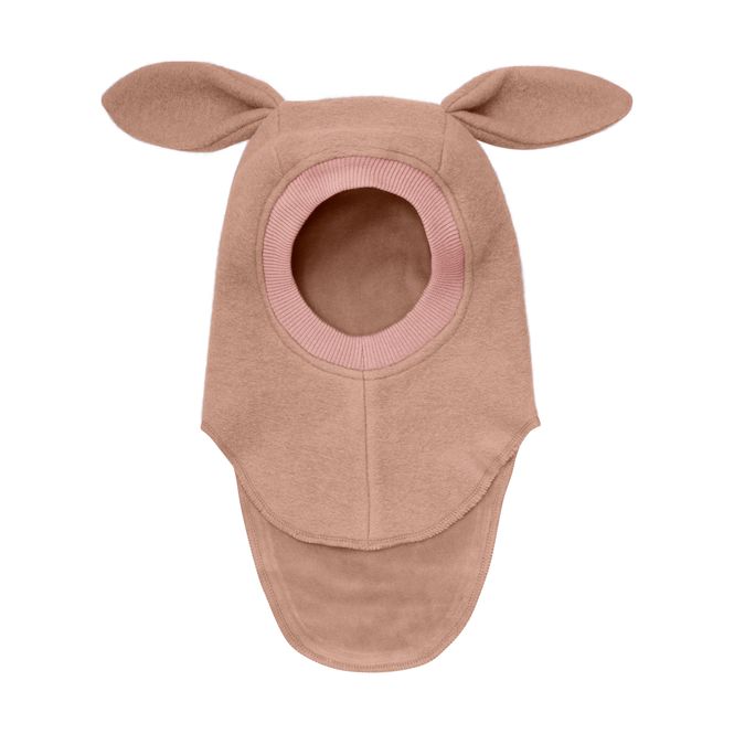 Hovedbilde HUTTELiHUT Bunny ull balaclava - rose melange