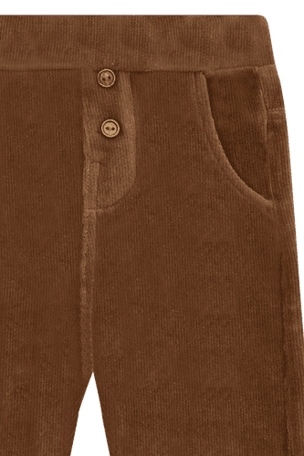 Hust & Claire Gordon Ottoman kordbukse til barn - brown stone