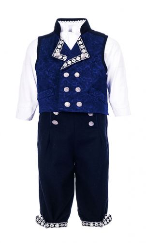 Salto Festdrakt til baby gutt - blå