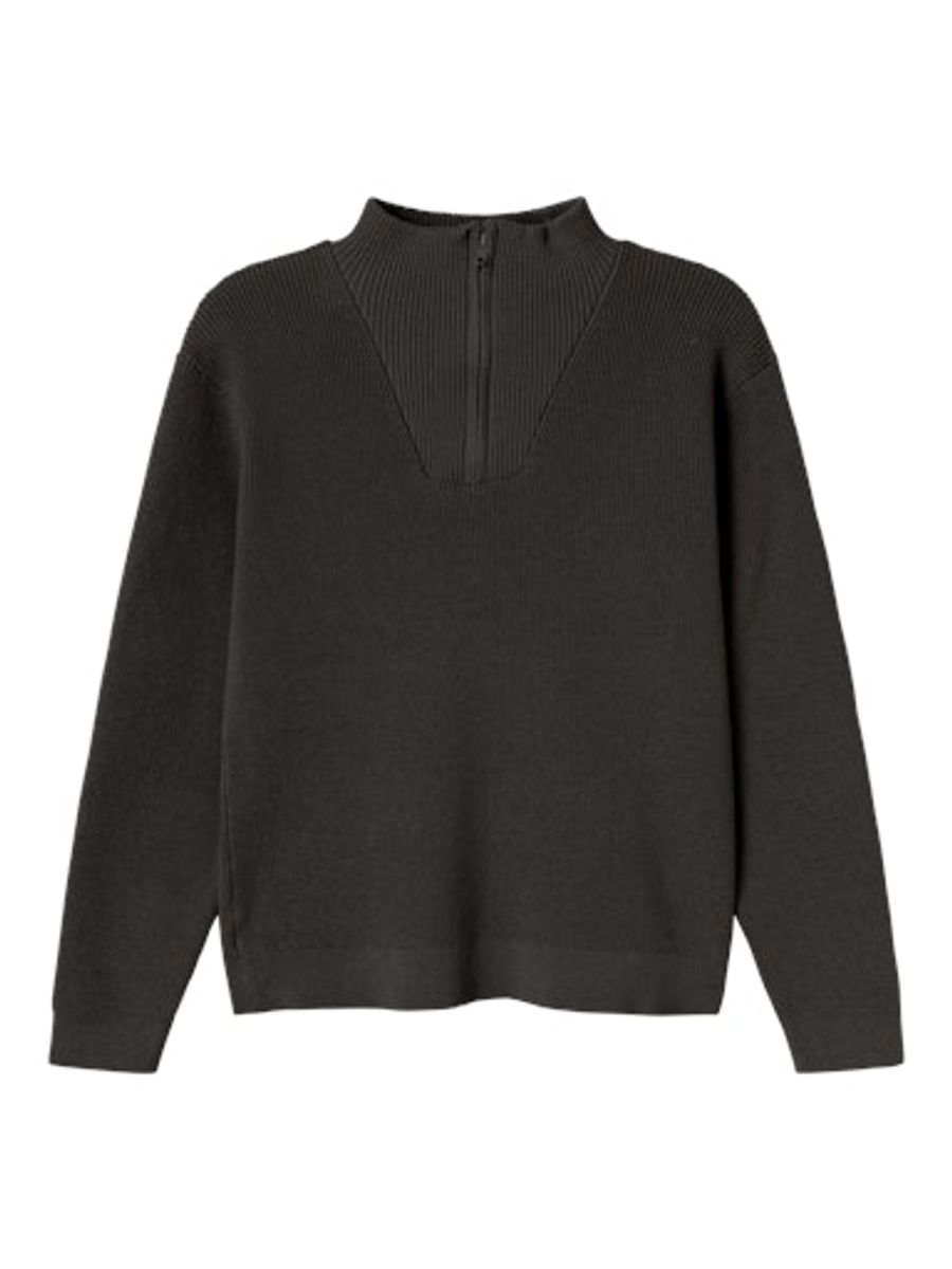 Name It Nesolle genser med halfzip - black