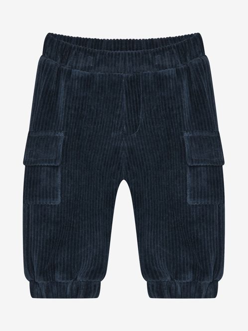 Hovedbilde Minymo Velour bukse til baby - midnight navy