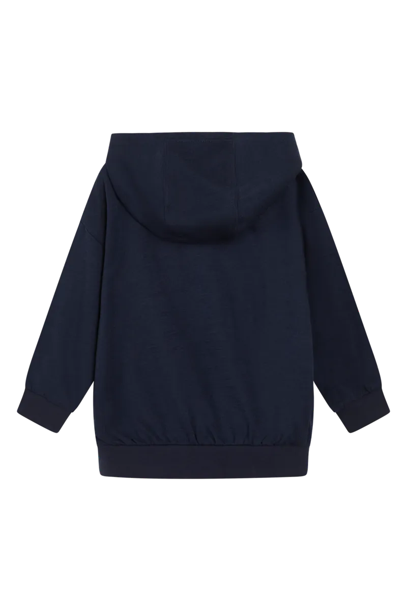 Hust & Claire Sanu ull/bambus hettegenser - more navy