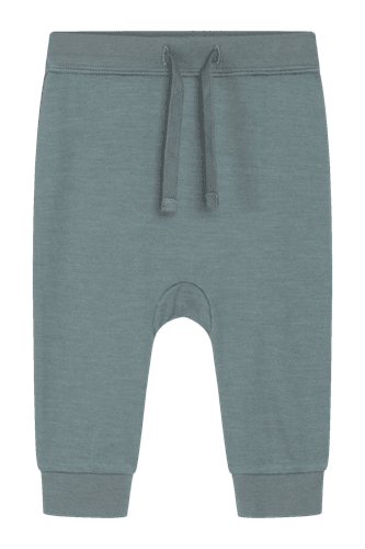 Hust & Claire Gaby ull/bambus joggebukse - pineneedle