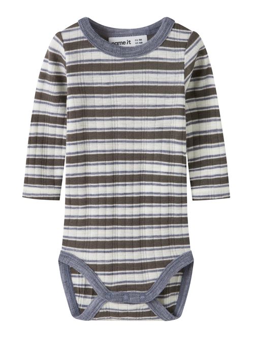 Hovedbilde Name It Wang ull Stripe body til baby - morel / ...