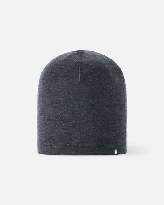 Hovedbilde Reima Dimma Tynn ull lue til barn - black melange