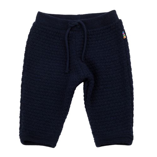Joha Ull perlestrikk bukse - navy