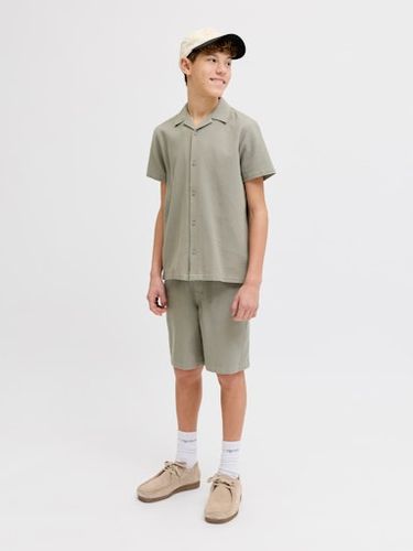 Jack & Jones Kortermet skjorte  med krage til junior - vetiver