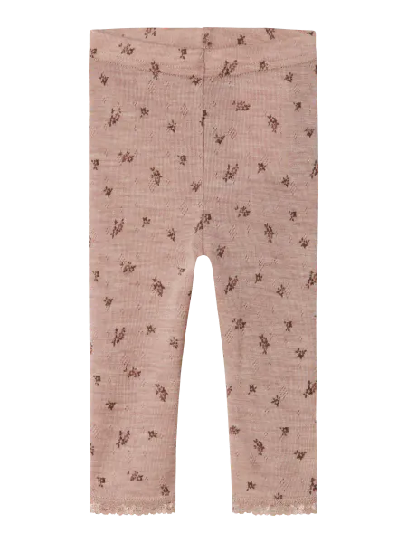 Hovedbilde Name It Wang ull leggings til baby small flower ...