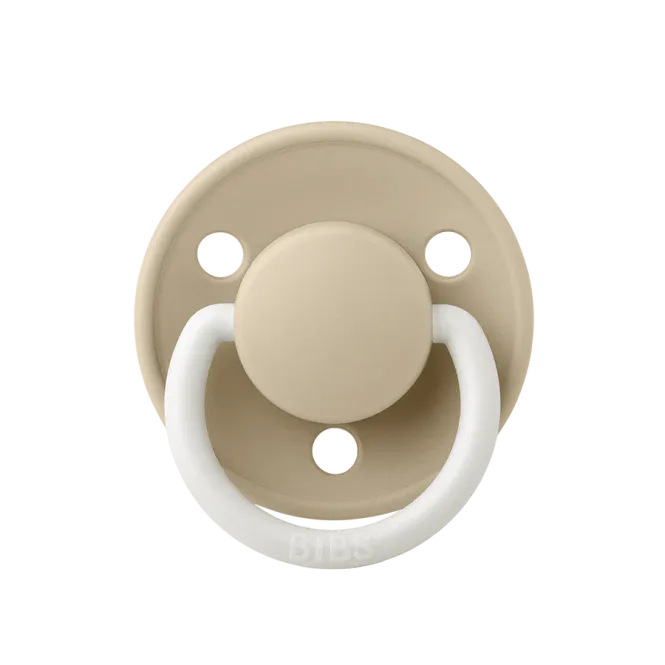 Hovedbilde Bibs De Lux silikon smokk - Vanilla GLOW