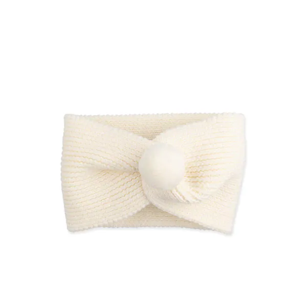 Hovedbilde Lillelam Hodebånd pompon - hvit