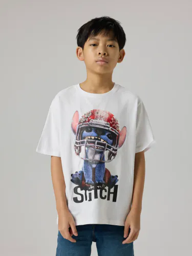 Name It Julix stitch t-skjorte - bright white