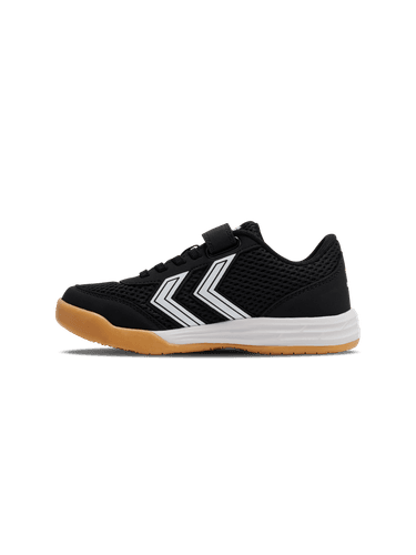 Hummel Multiplay Flex joggesko med borrelås til junior - black/white