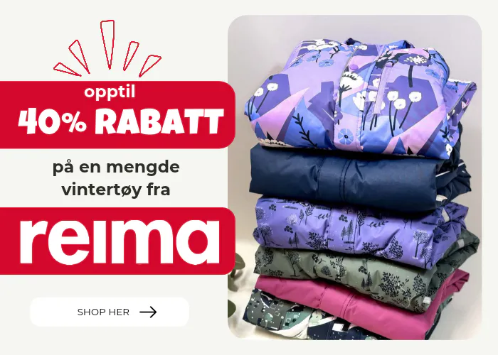 Opptil -40% rabatt på Reima