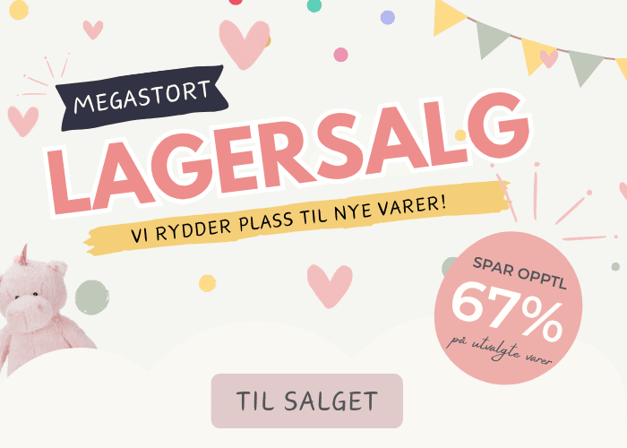 Megastort lagersalg på barneklær