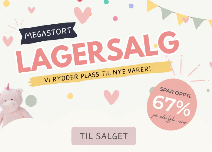 Megastort lagersalg på barneklær