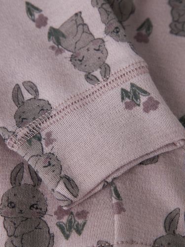 Name It Willow ull leggings til baby - violet ice bunnies