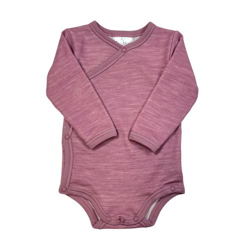 Blinke Rose ull/bambus omslagsbody ensfarget - floral pink