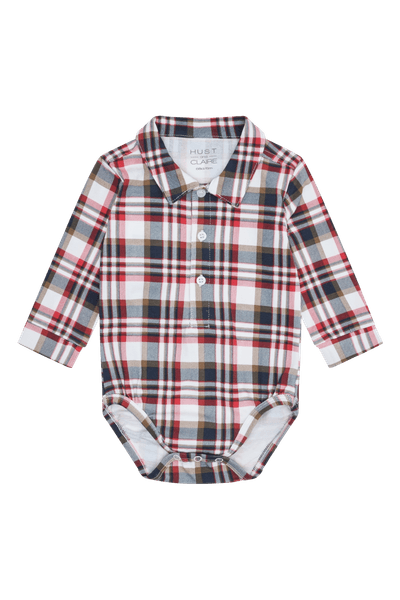 Hovedbilde Hust & Claire Boye Fall check body med krage - ...