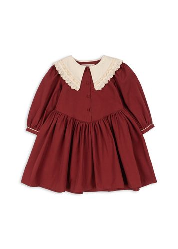 Konges Sløjd Coeur Collar Kjole til barn - red dahlia