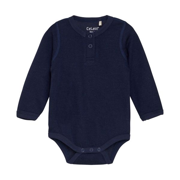 Hovedbilde CeLaVi Solid Ull/Bambus body til barn - Night Sky