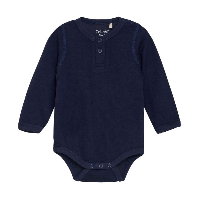 Hovedbilde CeLaVi Solid Ull/Bambus body til barn - Night Sky