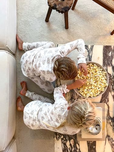 Blinke Teddy bambus 2 delt pysjamas - off white 