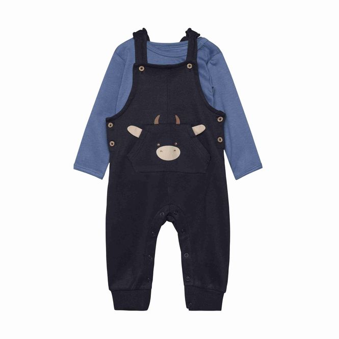 Hovedbilde Minymo 2-delt sett til baby - dark sapphire